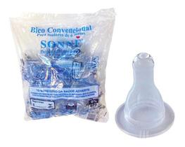 Bico Mamadeira Redondo 100% Silicone Pacote C/20 Sonne Bico Mamadeira Redondo 100% Silicone Pacote C/20 Sonne