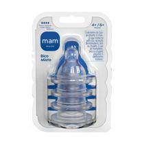 Bico Misto Mam para Mamadeira Ortodôntico 4+ e 6+ Meses 4 Unidades Bico Misto Mam para Mamadeira Ortodôntico 4+ e 6+ Meses 4 Unidades