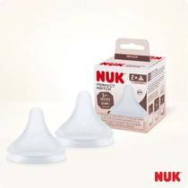 Bico Nuk Perfect Match +3M Silicone Fluxo Médio 2un Bico Nuk Perfect Match +3M Silicone Fluxo Médio 2un