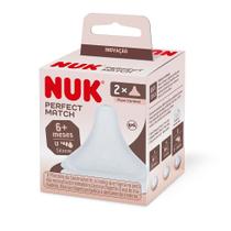 Bico Nuk Perfect Match Silicone 6+ Meses U Fluxo Variável 6 Meses com 2 Unidades