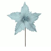 Bico Papagaio Aveludado C/glitter Azul Claro 23cm Florarte