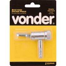 Bico para encher pneu com presilha espiga 5/16" zincado - Vonder