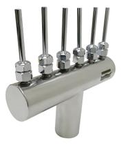 Bico Para Fonte Piscina Modelo Leque 38mm Com 6 Saídas Jato