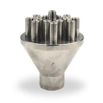 Bico para Fontes Chafarizes e Lagos Fixo em Inox Multijatos Rosca Interna de 1"