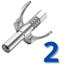 Bico Para Graxa Acoplador C/ Garras Kit Com 2