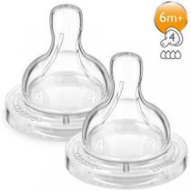 Bico Para Mamadeira Classic N.4 +6m c/2 Philips Avent