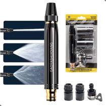 Bico Para Mangueira Esguicho Alta Pressão Engate Rápido Regulável 3 em 1