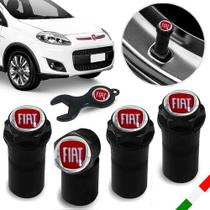 Bico Pneu Preto Pino Roda Válvula Antifurto Fiat Palio Argo