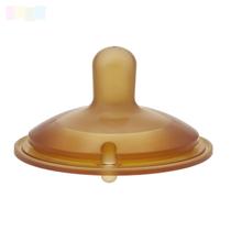 Bico Redondo de Látex Macio e Flexível Super Evolution de 0+ meses com válvula integrada Base Larga