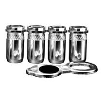 Bico Tampa Pino de Válvula Antifurto Cromado Para Roda Citroen