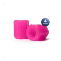 Bico Tampa Válvula Pneu 4un Carro Moto Luminoso Fluorescente Bico Tampa Válvula Pneu 4un Carro Moto Luminoso Fluorescente
