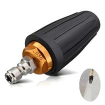 Bico Turbo De 3600 PSI Para Lavadora De Alta Pressão 360 graus Conector Rápido Rotativo 1/4 2.5-4 GPM