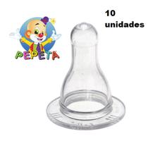 Bico Universal Para Mamadeira Kit C/10 Unidades Da Pepeta