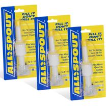 Bico ventilado ALLSPOUT dobrável substitui o funil, pacote com 3