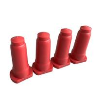 Bico vermelho para balde alimentador de bezerros baspan - kit com 4 unidades