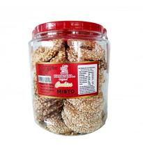 Bicoito Cookie Misto Amendoim/gergelim Pote 420g- Kanazawa