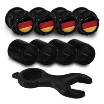 Bicos Capa de Válvula Preto Pneu Bandeira Alemanha