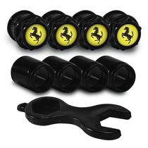 Bicos Capa de Válvula Preto Pneu Ferrari Bicos Capa de Válvula Preto Pneu Ferrari