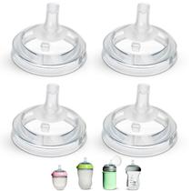 Bicos com Canudo BelBeyo 4 Unidades Silicone Macio Livre de BPA
