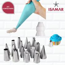 Bicos Confeitar + 1m + Adaptador + Saco De Confeitar