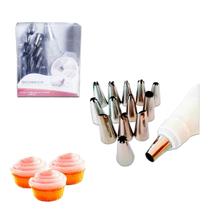 Bicos De Confeitaria Cupcakes 12 Bicos + Saco Manga