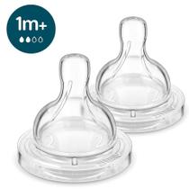 Bicos de Mamadeira Clássica Anticólica 2 Unidades (1 Mês +) - Philips Avent