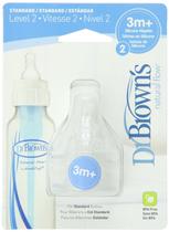 Bicos de mamadeira Dr. Brown's Level 2 Silicone, pacote com 8