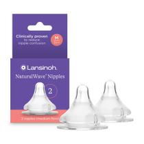 Bicos de Mamadeira Lansinoh NaturalWave (2 Unidades) - 3+ Meses