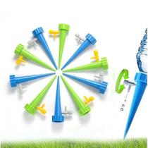 Bicos de pulverização de mangueira de jardim 8pcs dispositivo automático de rega de flores com válvula de controle de interruptor azul