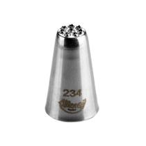Bicos Para Confeitar - Chuveirinho - Aço Inox - Nº234 - 1 unidade - Cromus Linha Profissional Allonsy - Rizzo Bicos Para Confeitar - Chuveirinho - Aço Inox - Nº234 - 1 unidade - Cromus Linha Profissional Allonsy - Rizzo