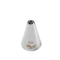Bicos Para Confeitar - Folha - Aço Inox - Nº69 - 1 unidade - Cromus Linha Profissional Allonsy - Rizzo Bicos Para Confeitar - Folha - Aço Inox - Nº69 - 1 unidade - Cromus Linha Profissional Allonsy - Rizzo