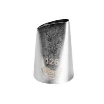 Bicos Para Confeitar - Pétala - Aço Inox - Nº126 - 1 unidade - Cromus Linha Profissional Allonsy - Rizzo Bicos Para Confeitar - Pétala - Aço Inox - Nº126 - 1 unidade - Cromus Linha Profissional Allonsy - Rizzo