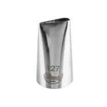 Bicos Para Confeitar - Pétala - Aço Inox - Nº127 - 1 unidade - Cromus Linha Profissional Allonsy - Rizzo Bicos Para Confeitar - Pétala - Aço Inox - Nº127 - 1 unidade - Cromus Linha Profissional Allonsy - Rizzo