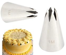 Bicos Para Confeitar Pitanga 1M 2 unidades Inox grandes