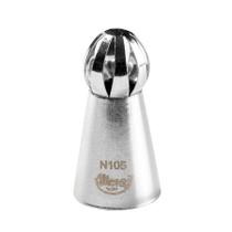 Bicos Para Confeitar - Russo Esfera - Aço Inox - Nºn105 - 1 unidade - Cromus Linha Profissional Allonsy - Rizzo