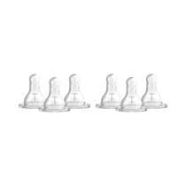 Bicos para Mamadeira Dr. Brown's Natural Flow Level T 0m+ (6 Unidades)
