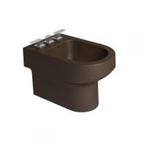 Bidê Com 3 Furos Carrara Marrom Fosco Deca Bidê Com 3 Furos Carrara Marrom Fosco Deca
