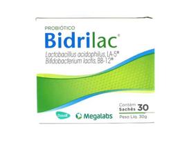 Bidrilac Alimento Probiótico 30 Sachês - Megalabs