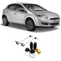 Bieleta + Kit Batente Fiat Bravo Dianteiro 2010 Até 2017 O Par Bieleta + Kit Batente Fiat Bravo Dianteiro 2010 Até 2017 O Par