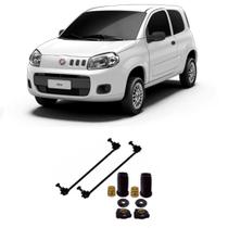 Bieleta + Kit Batente Fiat Uno Vivace Dianteiro 2010 Até 2018 O Par