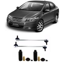 Bieleta + Kit Batente Honda City Dianteiro 2009 Até 2014 O Par