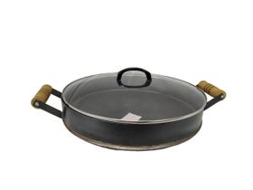 Bifeira (disco Arado 16-40,5cm) Borda 6cm com Tampa de Vidro - Konzen