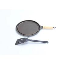 Bifeteira Antiaderente Redonda Lisa 22Cm Cabo E Espátula Bifeteira Antiaderente Redonda Lisa 22Cm Cabo E Espátula