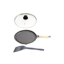 Bifeteira Antiaderente Redonda Lisa 22cm Cabo T/V e Espátula Bifeteira Antiaderente Redonda Lisa 22cm Cabo T/V e Espátula