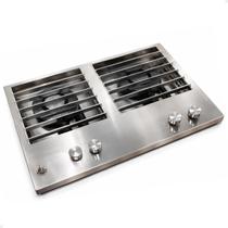 Bifeteira De Embutir 65cm A Gás Linha Prime Com 2 Queimadores Aço Inox 304 Guindani 40007302 Bifeteira De Embutir 65cm A Gás Linha Prime Com 2 Queimadores Aço Inox 304 Guindani 40007302