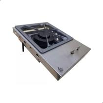 Bifeteira De Embutir A Gás Cooktop Inox 430 32cm Com Queimador Industrial Duplo Guindani Bifeteira De Embutir A Gás Cooktop Inox 430 32cm Com Queimador Industrial Duplo Guindani