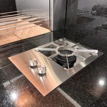 Bifeteira Slim Embutir Inox Queimador Duplo Chapa Aço Carb