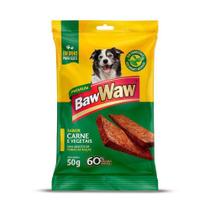 Bifinho Baw Waw para Cães Adultos Sabor Carne e Vegetais - 50g