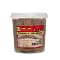 Bifinho Macio - Kidelici Osso - Sabor Bacon - 800g (Pote)