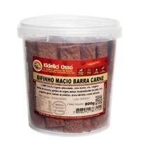 Bifinho Macio - Kidelici Osso - Sabor Carne - 800G (Pote)